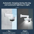 Djiypn Solar Powered Security Camera Flashing Light Security Lighting
