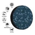 thumbnail image 4 of Salouo Rose Flowers Print Spare Tire Cover 14-17 inch Spare Tire Protector Universal Tough Tire Wheel Cover for Trailer SUV and Truck-16 inch, 4 of 6
