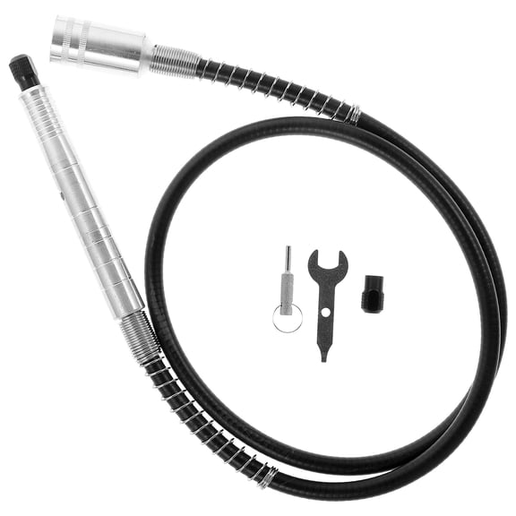 Minkissy Flexible Drill Shaft Extension for Hard-to-Reach Areas, Black Carbon Steel, and Versatile Power Tool Accessory