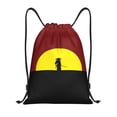 thumbnail image 1 of Drawstring Backpack, Men Ladies Waterproof Sports Backpack Gym Bag-Ancient Warrior Pattern-Medium Size, 1 of 8