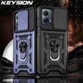 thumbnail image 2 of Funda De Armadura A Prueba De Golpes Con Llave Para Motorola MOTO G53 G73 5G G23 G13 Slide Lente De Cámara De Protección De Anillo Para E13 4G, 2 of 4