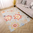thumbnail image 4 of Lochas Soft Floral Print Boho Retro Rug Fluffy Carpet Vintage Area Rugs for Bedroom Indoor Living Room Home Decor, 4'X6', Blue, 4 of 7