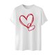 thumbnail image 2 of Ceisia Men's Casual Heart-Printed Short Sleeve Crew Neck Gift T-Shirt, 2 of 4