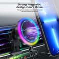 thumbnail image 4 of Soporte de carga del sostenedor del teléfono del soporte 15W del cargador magnético del coche del RGB para los automóviles, 4 of 9
