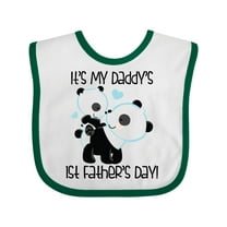 Inktastic My Daddy's 1st Fathers Day Boys Baby Bib