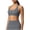 #489 Dark Gray, variant on Felirenzacia Halter Sports Bra for Women Seamless Padded Push Up Sport Bra Athletic Running Workout Bra Yoga Bra,Slate Blue,S