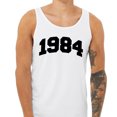 thumbnail image 2 of 1984 College Style Tank Top Unisex Large White, 2 of 5