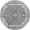 thumbnail image 1 of Ahgly Company Indoor Round Medallion Gray Traditional Area Rugs, 8' Round, 1 of 1