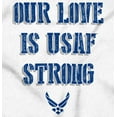 thumbnail image 2 of US Air Force Our Love is USAF Strong Hoodie Sweatshirt Women Brisco Brands M, 2 of 6