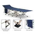 thumbnail image 5 of Outsunny Folding Camping Cot, Outdoor Portable Camping Sleeping Bed, Blue, 5 of 9