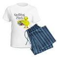 thumbnail image 5 of CafePress - Quilting Chick Text Women's Light Pajamas - Women's Short Sleeve Print T-Shirt and Pants Light Cotton Pajama Set, 5 of 7