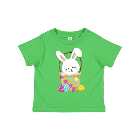 

Inktastic Easter Bunny Little Bunny Easter Eggs Basket Gift Toddler Boy or Toddler Girl T-Shirt