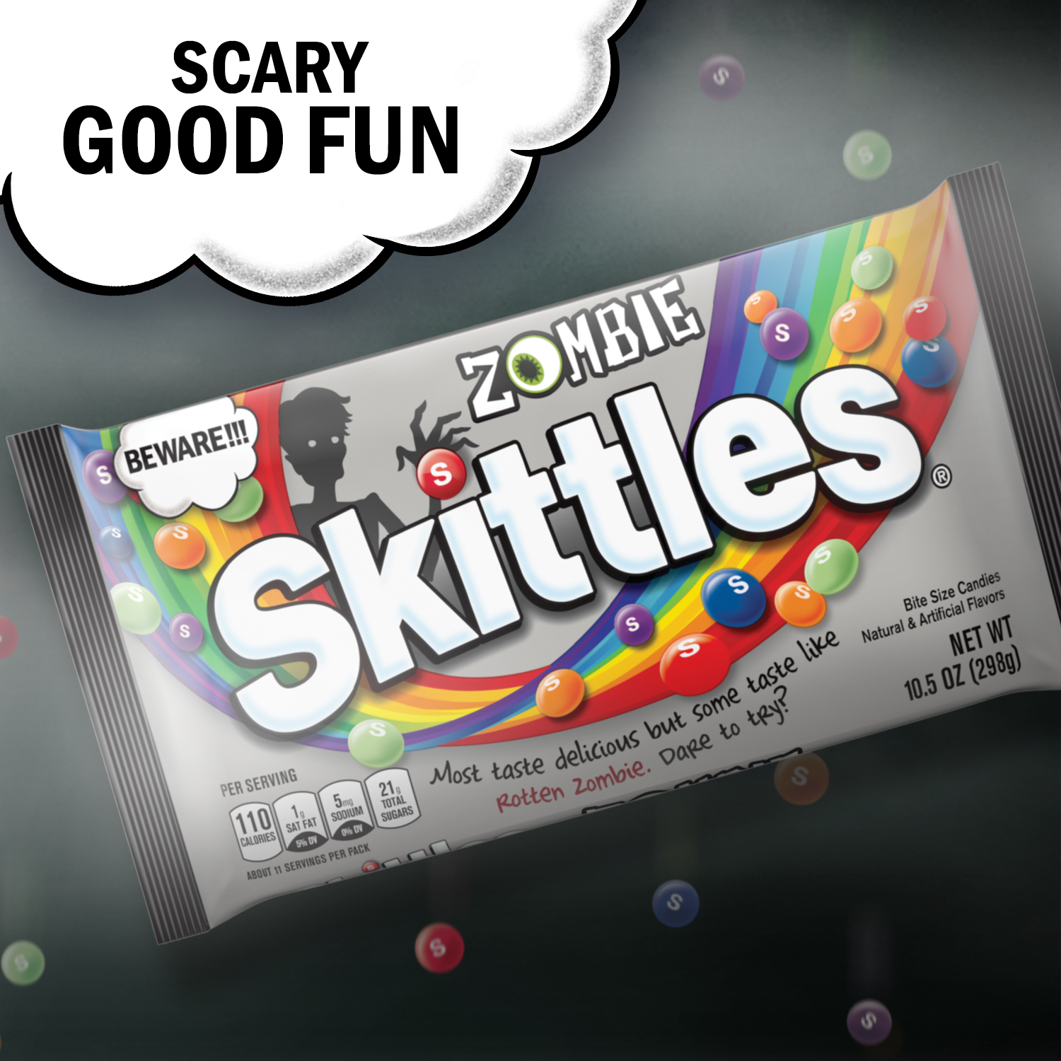 Zombie SKITTLES Halloween Candy, 10.5-Ounce Bag - image 4 of 8