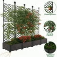 thumbnail image 4 of Riedhoff Planter Boxes Set with Trellises, 4 Planter Boxes & 4 Trellises, 65 x 16.2 x 62.99 inch, 4 of 8