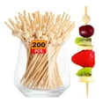 thumbnail image 2 of WINDLAND Pack of 200 Disposables Fruit Skewer Bamboos Skewers for Appetizers and Snacks, 2 of 8