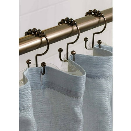 Better Homes Gardens Easy Glide Double Shower Curtain Hooks Bronze 12 Count Accuweather Shop