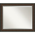thumbnail image 2 of Amanti Art Beveled Wood Bathroom Wall Mirror - Cyprus Walnut Frame - Outer Size: 33 x 27 in, 2 of 5