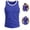 Royal Blue, variant on Clossjun Men's Tank Top Slim Fit Muscle Contrast Sleeveless Shirts Lightweight Breathable Blouses For Gym Workout Sports Wine L