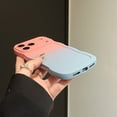 thumbnail image 6 of TECH CIRCLE Case for iPhone 17 Gradient Color Soft TPU Case Funny Phone Case Cute Kawaii Curly Wave Frame Shape Slim Shockproof Protective Phone Cover for Women Girls,C, 6 of 12