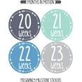 thumbnail image 4 of Months In Motion Pregnancy Weekly Belly Growth Stickers - Week to Week Pregnant Expecting Photo Prop - Maternity Keepsake - Baby Bump - Large Set of 36 Weekly Photo Sticker, 4 of 9