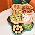 thumbnail image 6 of Divider Tray Food Regeatable,Fruit Divider Tray with Lid,Candy Box Nut Snack Organizer,Dried Fruit Tray with Lid Compartment Double Storage Box,Dried Fruit Organizer Snack Tray for Kitchen Parties, 6 of 7