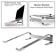 thumbnail image 2 of Soporte para Computadora Portátil Estable Soporte Profesional Elevador Pta Baoblaze soporte de computadora de aluminio, 2 of 8