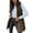 Coffee, variant on Fgvctg Puffer Jacket Women Plus Size Quilted Sleeveless Puffer Vest Warm Long Jackets Hooded Puffy Zip Up Coat Solid Winter Outerwear Outfits with Pockets Army Green 2XL