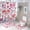 style-711, variant on Cute Chickens with Love 4Pcs Shower Curtain Set with Rugs with Rugs Toilet Lid Cover And Bath Mat Valentines Day Holiday Durable And Waterproof for Bathtub Decor