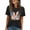 Black, variant on Women's Vintage T Shirts Graphic Tees Summer Short Sleeve Casual Crewneck Basic Tunic Tops Trendy