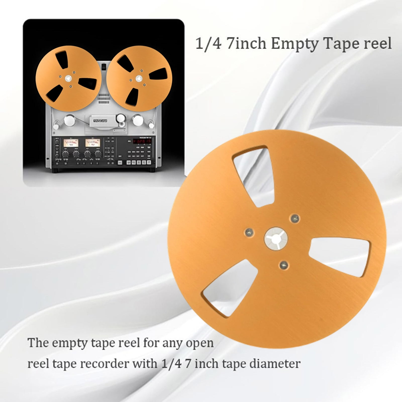 Precise Engineered 7Inch Aluminum Empty Tape Reel For Open Reel Tapes Decks Ensures Perfect Fit And Reliability Use
