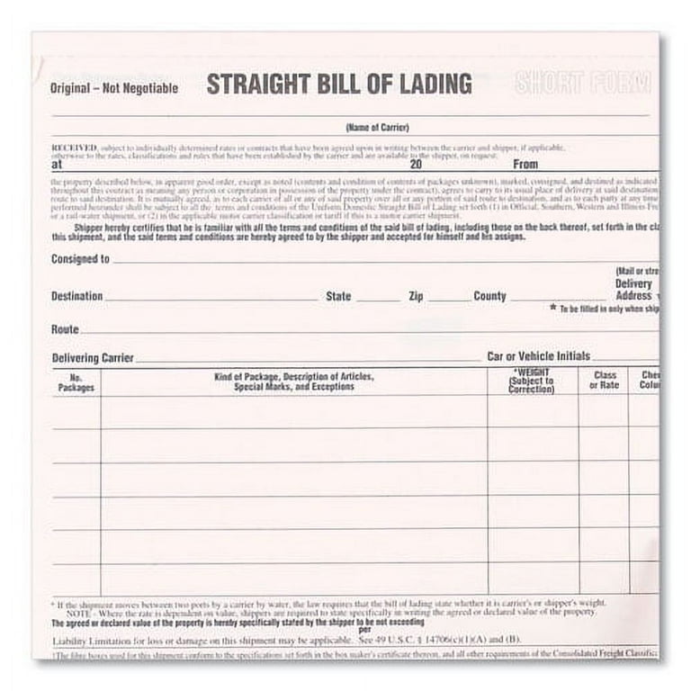 Hazardous Material Short Form, Three-Part Carbonless, 7 x 8.5, 250 Forms Total Hazardous Material Short Form, Three-Part Carbonless, 7 x 8.5, 250 Forms Total