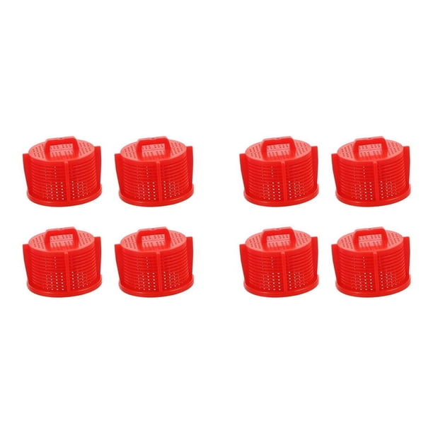 8X Filtros de Lavadora, Tamiz de Válvula de Entrada de Lavado, Tamiz de Máquina para Lavado, Purificador de Agua, Filtro de Agua Doméstico Rojo