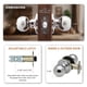 thumbnail image 4 of Pomo de puerta Copper Creek BK2020PS de acero inoxidable pulido, 4 of 7