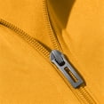 thumbnail image 4 of USNSM (M-5XL) Big and Tall Men's Full Zip Athletic Jacket Mock Neck Color Block Long Sleeve Fall Jackets With Pockets for Hiking Yellow M, 4 of 7