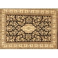 thumbnail image 1 of Ahgly Company Machine Washable Indoor Rectangle Medallion Brown Traditional Area Rugs, 2' x 5', 1 of 4