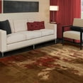 thumbnail image 5 of BNM Eclectic Multi-Tone Abstract Indoor Rug, 7' x 9', Maroon, 5 of 6