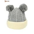 thumbnail image 5 of Spencer Toddler Kids Baby Winter Beanie Warm Hat Thick Scarf Earflap Hood Scarves Skull Knitted Caps for Boys Girls Age for 2+ "Grey", 5 of 8