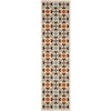 SAFAVIEH Veranda Branson Geometric Indoor/Outdoor Runner Rug, 2'3" x 8', Cream/Terracotta