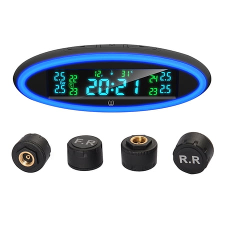 Yeacher Tire Pressure Monitoring System with Alert lamp,LCD Real-time ...