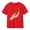 Red, variant on Piuwrlz Short Shirts Sleeve Kids Girls Graphic T-Shirts Cotton Pullover Black Size 9 Years