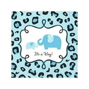 Sweet Safari Boy Jungle Animal Blue Baby Shower Party 36 Paper Beverage Napkins
