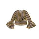 thumbnail image 1 of bar III Blusa de manga acampanada para mujer, multicolor, mediana, 1 of 2