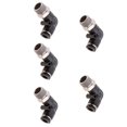 thumbnail image 4 of Conector Del Codo Del Del Varón de 5pcs Empuje Accesorio DPL-L6-02 Zulema Conector de codo de rosca macho, 4 of 8
