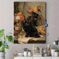 thumbnail image 4 of Blue Frog Gentleman With Hat Decorative Painting Canvas Art Print， Wall Decor for Living Room， Bedroom， Office， Study， Hallway, 4 of 8