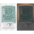 thumbnail image 2 of Caroline's Treasures BB5465CNL You Don't Have to Be Rich To Travel Ceramic Night Light, 6x4x3", multicolor, 2 of 2