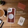 thumbnail image 3 of iHome Magnetic Vegan Leather Velo Case: Premium Vegan Leather, Lightweight, Ultra Slim, Shock Absorbent Velo Protective Case, MagSafe Compatible (iPhone 12/12 Pro, Brown), 3 of 7