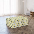 thumbnail image 3 of Tulip Foldable Mattress, Yellow Spring Flourish Art, 74.8" x 39.4", Night Blue and Mustard, by Ambesonne, 3 of 6