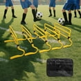 thumbnail image 6 of 5 Pieces Agility Hurdles Speed Training Athletic Equipment Adjustable Height PVC for Football Soccer Athletes, 6 of 9