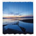 thumbnail image 3 of Ambesonne Yellowstone Shower Curtain, Lake Forest Nature, 69"Wx84"L, Blue Orange, 3 of 5