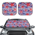 thumbnail image 2 of Kll Sea Stars Windshield Sun Shade 2-Piece Foldable Car Front Window Sunshade For Most Sedans Suv Truck - Auto Sun Blocker Visor Protector Blocks Max Uv Rays - Medium, 2 of 7